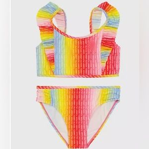 NWT TOMMY HILFIGER GIRLS' OMBRE BIKINI SET SIZE M8-10